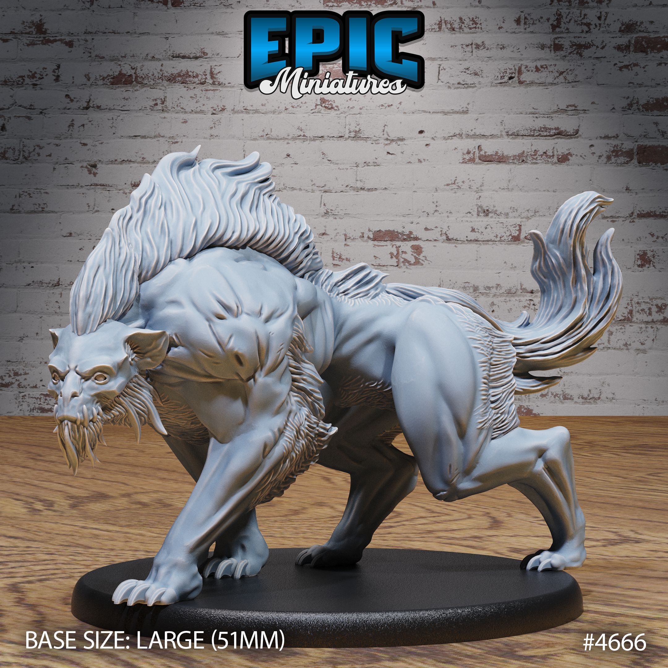 Warg Beast / Dire Wolf / Wild Animal Creature / Evil Predator / Hound Monster / Big Were Canine / Forest Creature / Classic Woodland Encounter